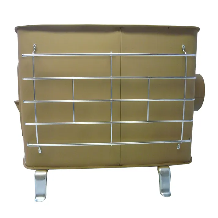 角型薪ストーブ ガード付ワイド ベージュ(煙突別売)【別送品】