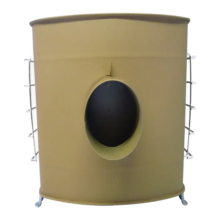 角型薪ストーブ ガード付ワイド ベージュ(煙突別売)【別送品】