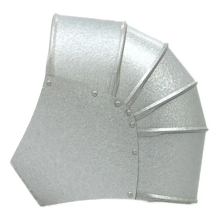 ラッキングカバーエルボ ガルバ生地 50A×20