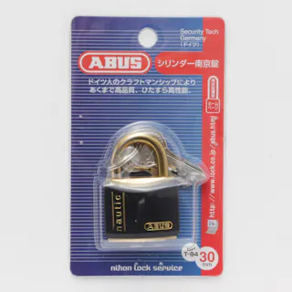 ABUS シリンダー樹脂カバー付南京錠 BPT84 30mm