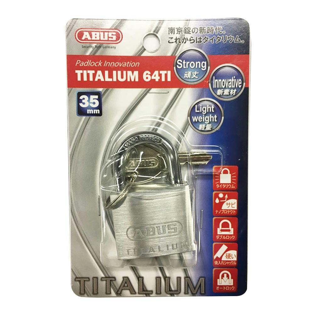 ABUS 南京錠 TITALIUM 35mm BP-64TI/35KD | その他防犯用品