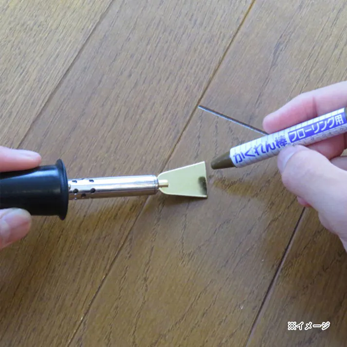 建築の友 かくれん棒 フローリング用 FB-30 ヘラ付き4色セット