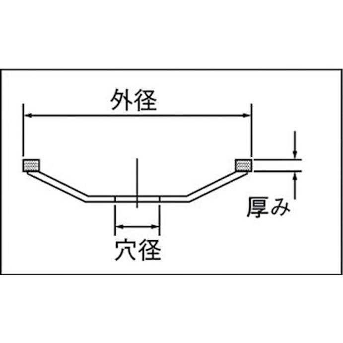 【CAINZ-DASH】三京ダイヤモンド工業 ドライカップ　研削用　１００Ｘ２０．０ DC-4M【別送品】