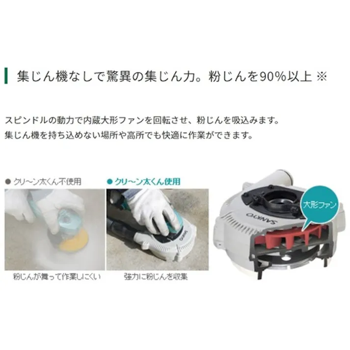 【CAINZ-DASH】三京ダイヤモンド工業 クリ~ン太くん研削用自己集じんタイプ(マキタ用) DA-4B(M)【別送品】