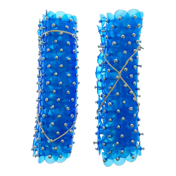 ポリ連結傘釘 30連 青 270個