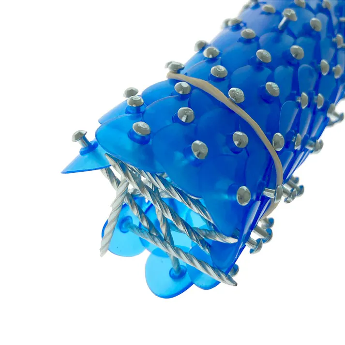 ポリ連結傘釘 30連 青 270個