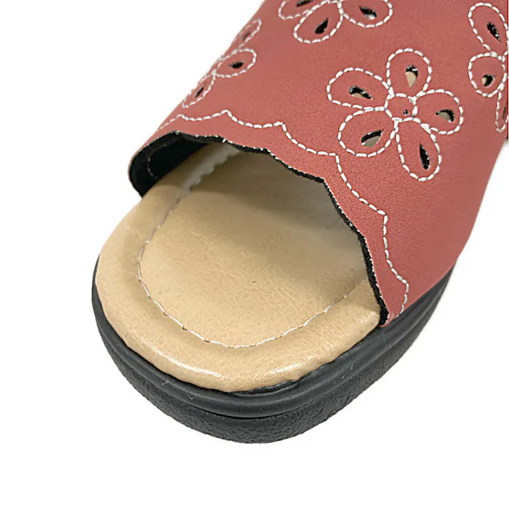 婦人軽量サンダル レッド(CHL1126)L