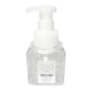 PET詰替ボトル 泡ポンプタイプ 250ml クリア