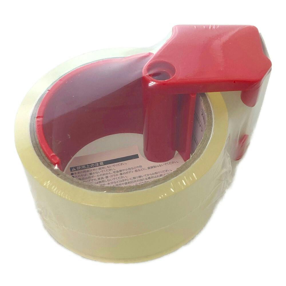 カインズ 透明OPPテープ 梱包用 カッター付き 55ミクロン 幅48mm×長さ