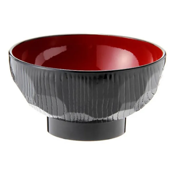 食洗機で洗える 汁椀 亀甲(黒)