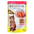 Pet’sOne キャットミールパウチ かつお＆まぐろ かにかま入り 成猫用 70g