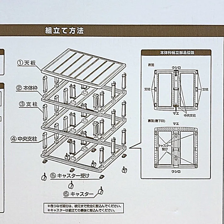 押入れチェスト 6引出し 幅80.6×奥行68×高さ63cm【別送品】