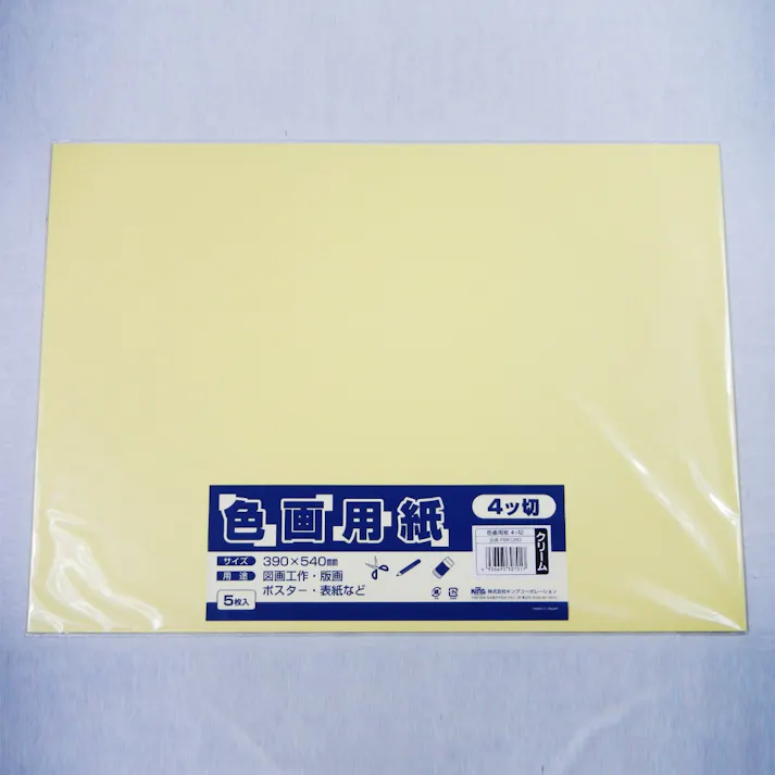 カインズ 色画用紙 四切 クリーム 5P