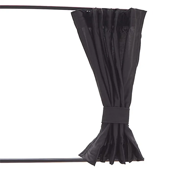 カインズ のびる生地のサイドカーテン SNCS-5039BK