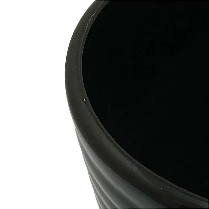 鉢皿のいらないインテリアポット L ブラック