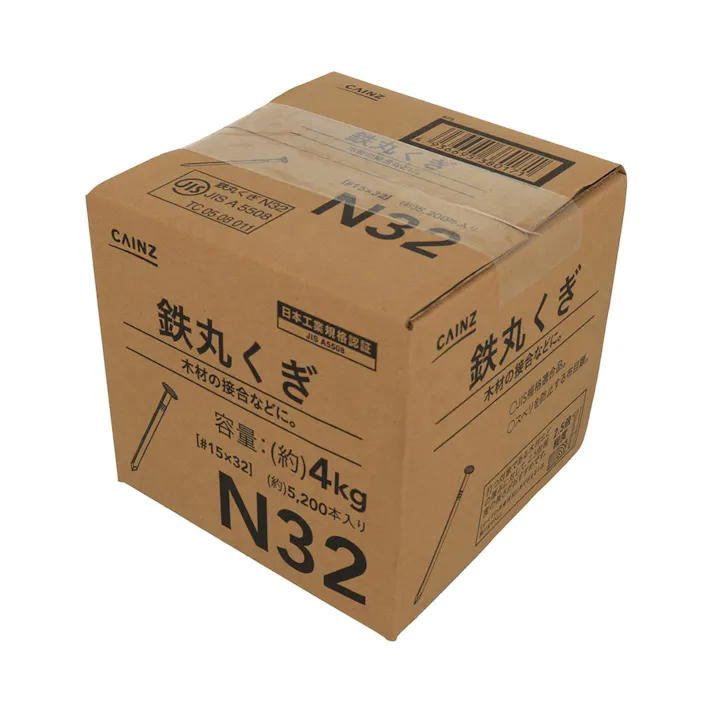 丸くぎ 箱 4kg 32mm