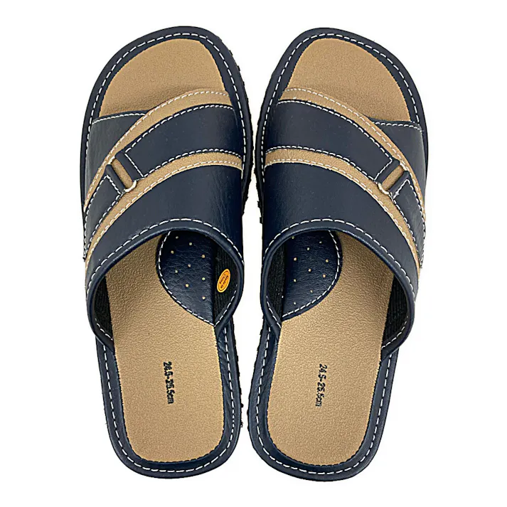 紳士サンダル ネイビー 24.5~25.5cm SS-245-255H