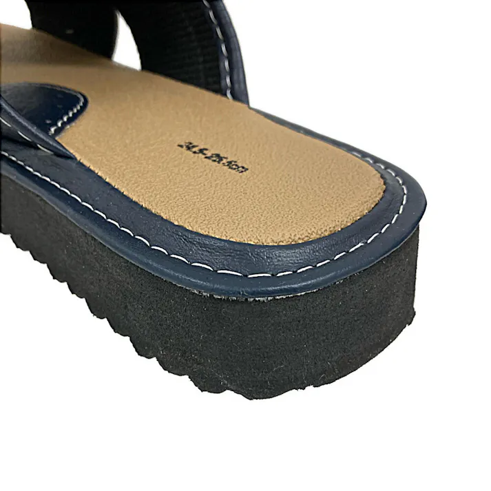 紳士サンダル ネイビー 24.5~25.5cm SS-245-255H