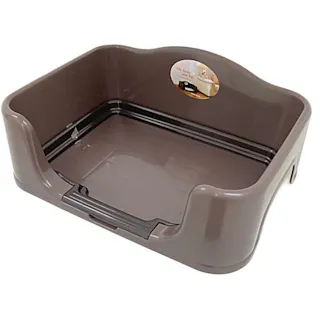 カインズ Pet’sOne イヌのトイレ ブラウン 幅49.5cm 奥行37.2cm 高さ18.2cm 犬用 ペット用トイレ