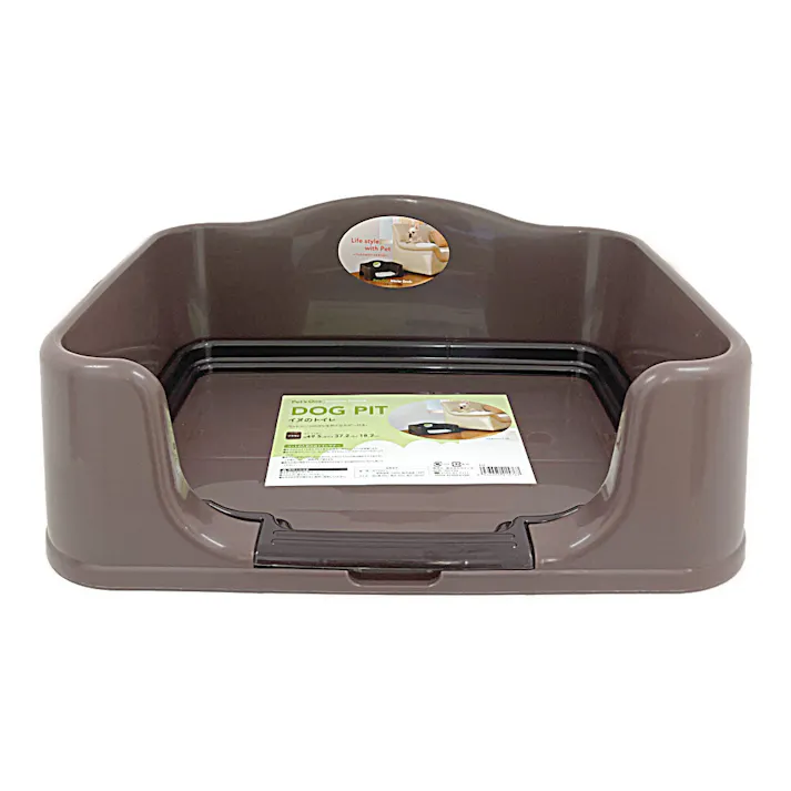カインズ Pet’sOne イヌのトイレ ブラウン 幅49.5cm 奥行37.2cm 高さ18.2cm 犬用 ペット用トイレ