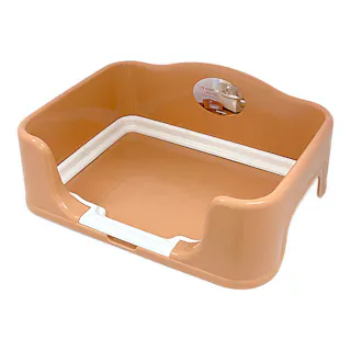 カインズ Pet’sOne イヌのトイレ オレンジ 幅49.5cm 奥行37.2cm 高さ18.2cm 犬用 ペット用トイレ