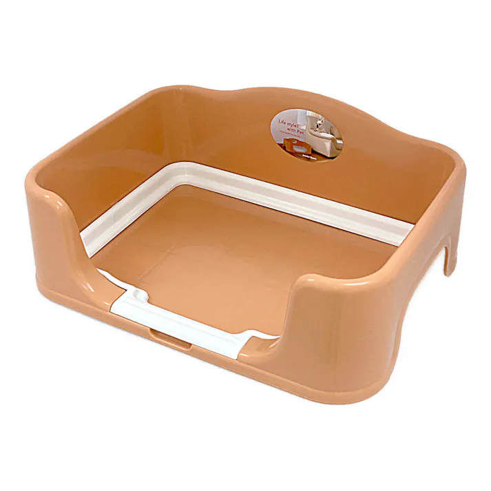 カインズ Pet’sOne イヌのトイレ オレンジ 幅49.5cm 奥行37.2cm 高さ18.2cm 犬用 ペット用トイレ