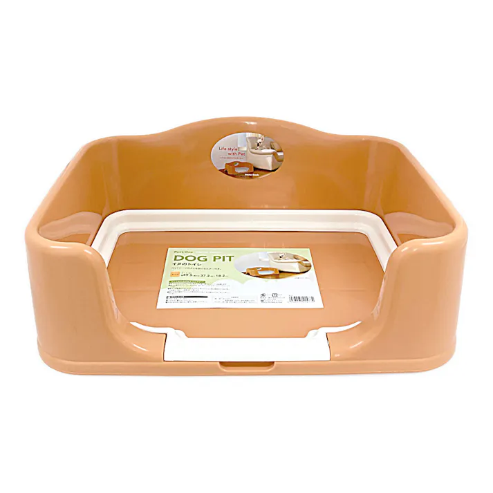 カインズ Pet’sOne イヌのトイレ オレンジ 幅49.5cm 奥行37.2cm 高さ18.2cm 犬用 ペット用トイレ