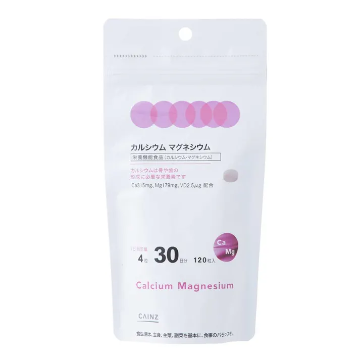 CAINZ カルシウム マグネシウム 120粒