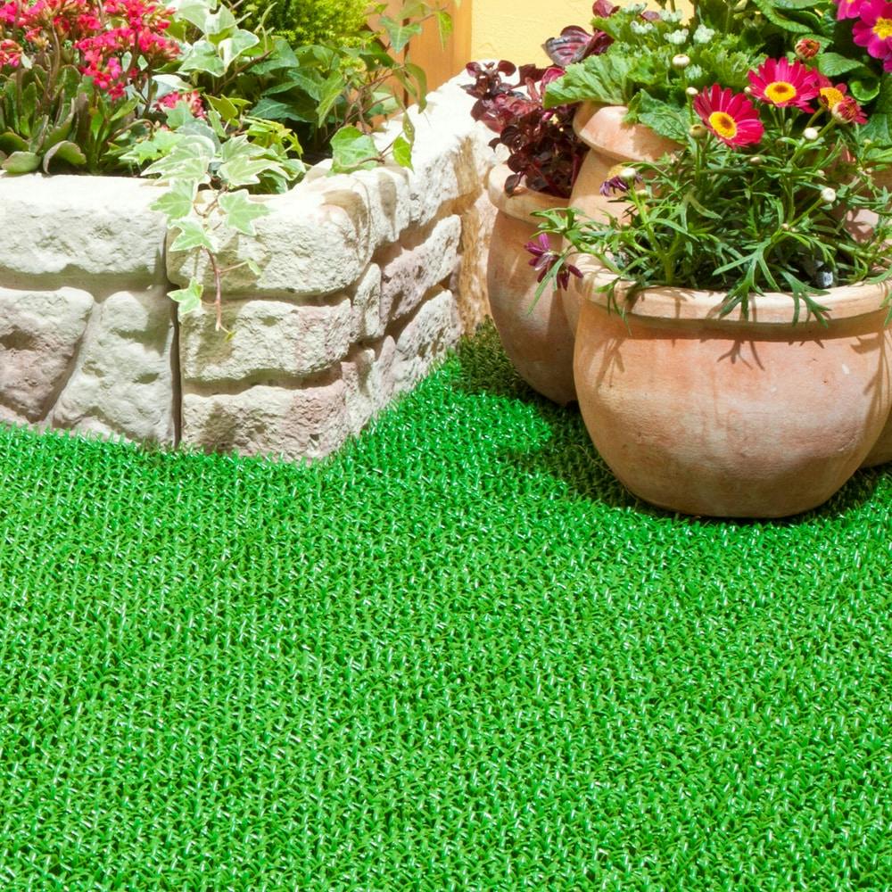 ジョイント人工芝シバックス グリーン 30×30cm | ガーデンファニチャー 