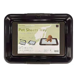 カインズ ペットシーツトレー ブラウン レギュラー 幅47cm 奥行35cm 高さ3.7cm ペットシート用トレー ペット用トイレ