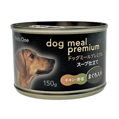 Ｐｅｔ’ｓＯｎｅ　ドッグミールプレミアム　ハーフ缶　チキン・野菜　まぐろ入り　１５０ｇ