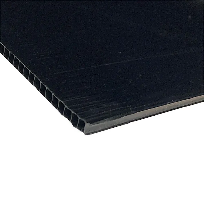 プラダンボード 4mm厚 3×6尺(91cm×182cm) ブラック【SU】