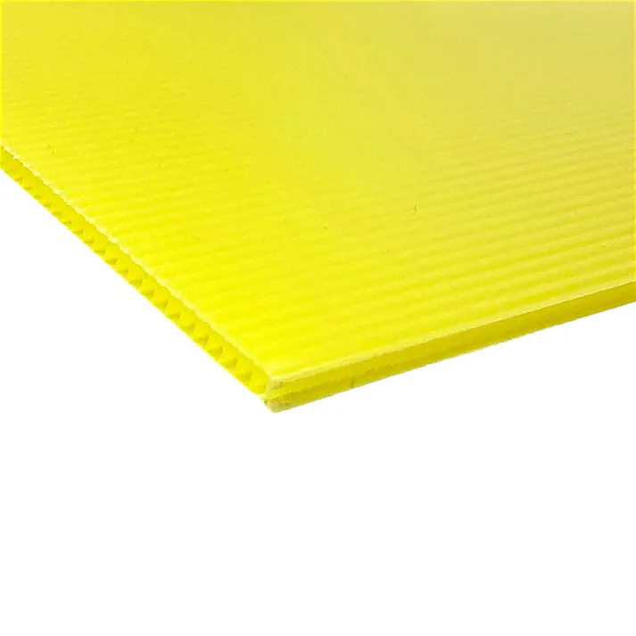 プラダンボード 4mm厚 3×6尺(91cm×182cm) イエロー【SU】