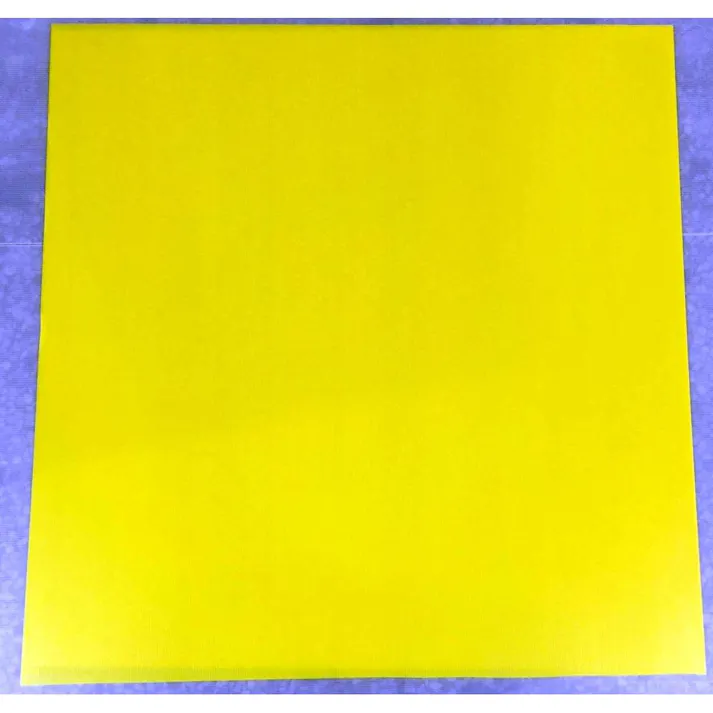 プラダンボード 4mm厚 3×3尺(91cm×91cm) イエロー