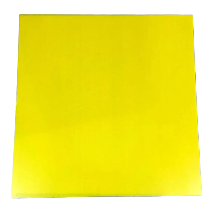 プラダンボード 4mm厚 3×3尺(91cm×91cm) イエロー