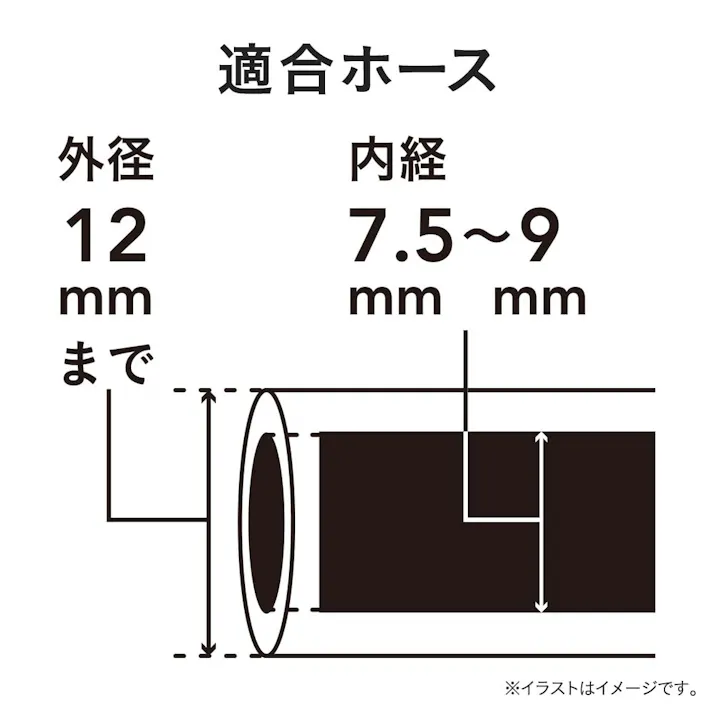 カインズ 散水ミニコネクター WC-M58 適合ホース外径12mmまで 内径7.5mm~9mm 取付・取り外しワンタッチ