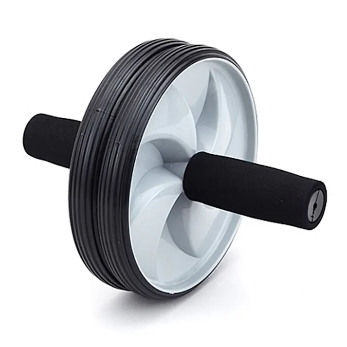 カインズ ダブルホイールローラー DHR-1719BK 幅25cm 奥行19cm 高さ19cm 腹筋トレーニング 背筋トレーニング トレーニング器具