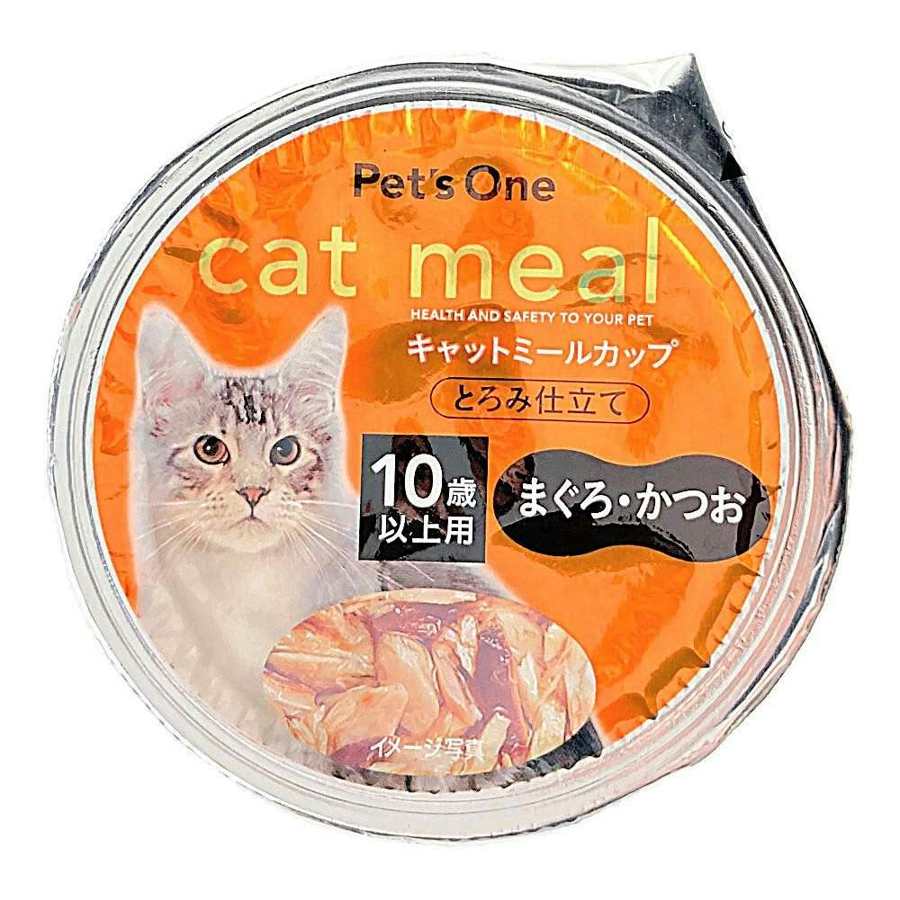 Pet'sOne キャットミールカップ まぐろ＆かつお 10歳以上用 70g