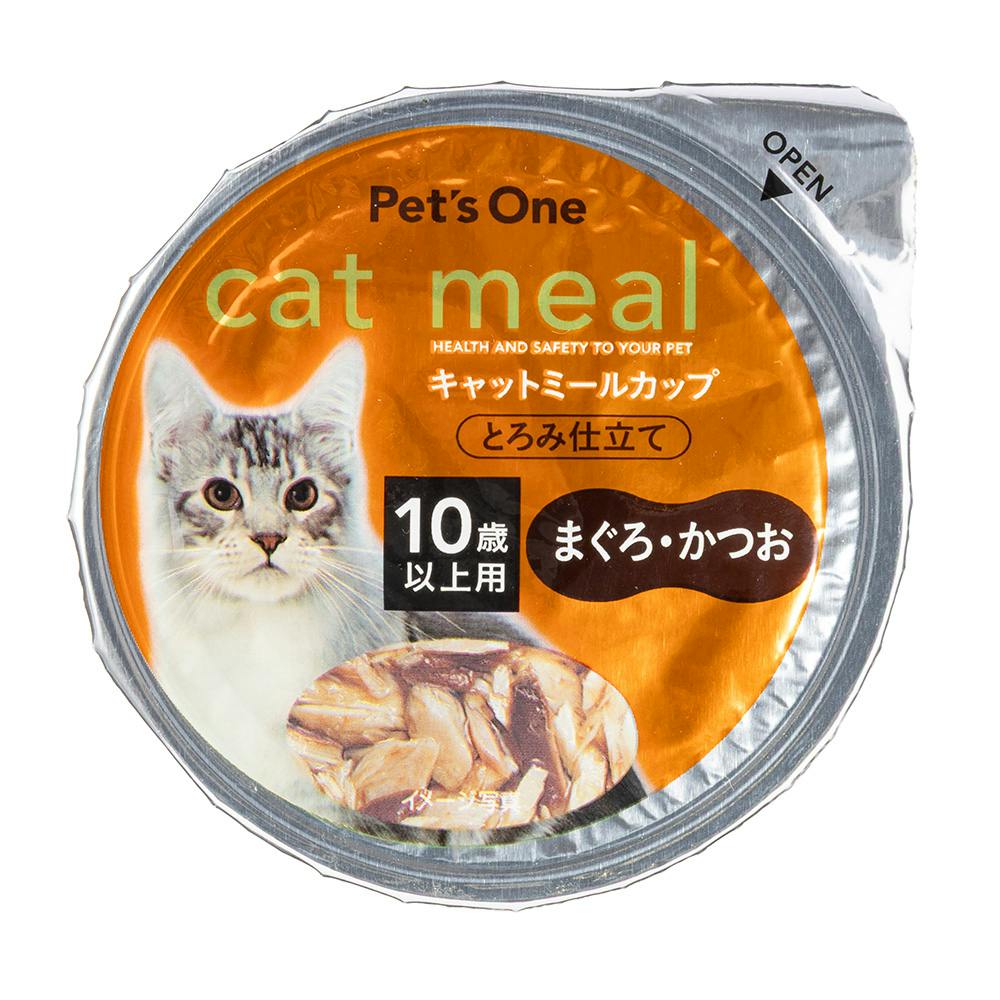 Pet'sOne キャットミールカップ まぐろ＆かつお 10歳以上用 70g