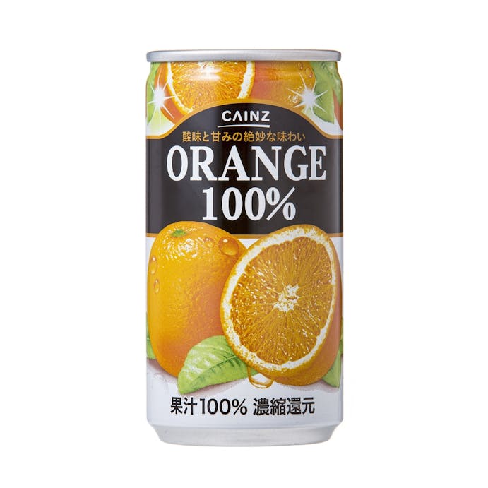【ケース販売】オレンジ100% 缶 190g×30本(販売終了)