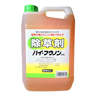 ハイ・フウノン液剤 農耕地用除草剤 徳用5L 液体 雑草の葉や茎から吸収 根まで枯らす 土壌分解 土壌残留なし
