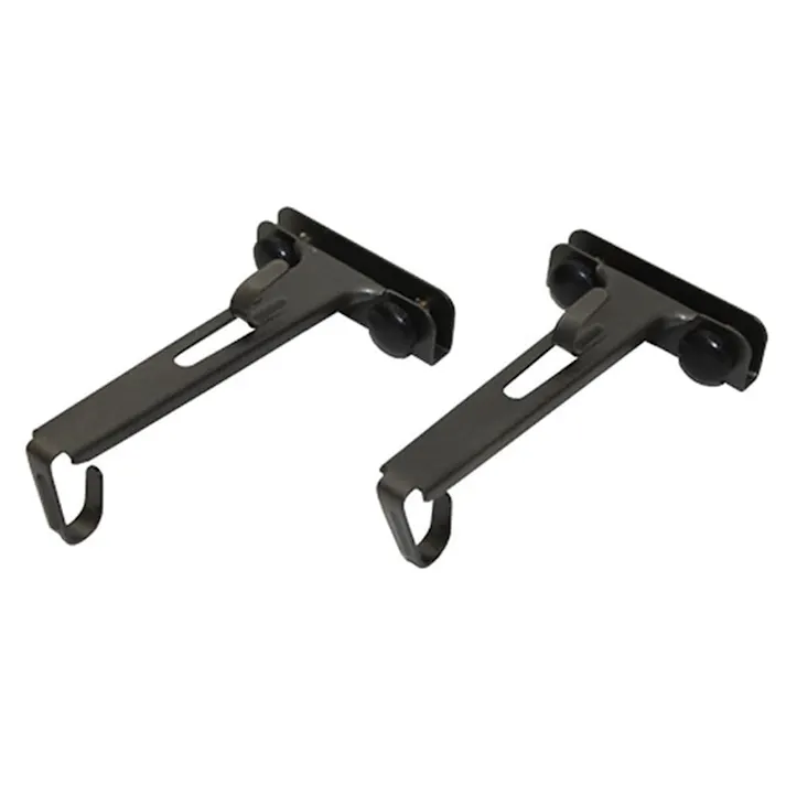 すだれハンガー ネジ留め ブラック 2個入 すだれ用 ネジ式固定 ダブル掛け サッシ窓用 耐荷重3kg 日除け