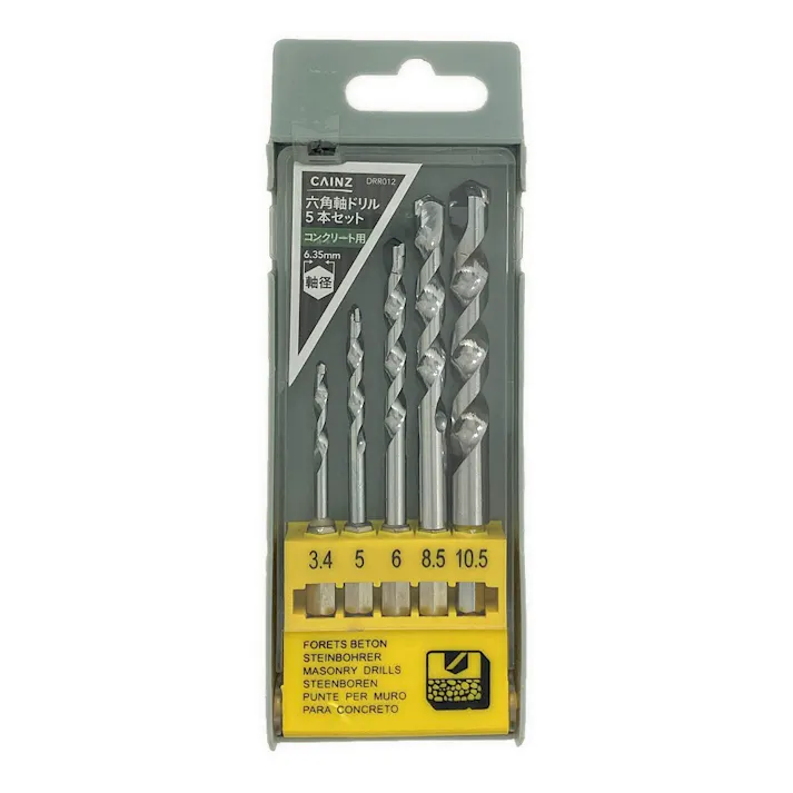 カインズ 六角軸ドリル コンクリート用 DRR012 5本セット