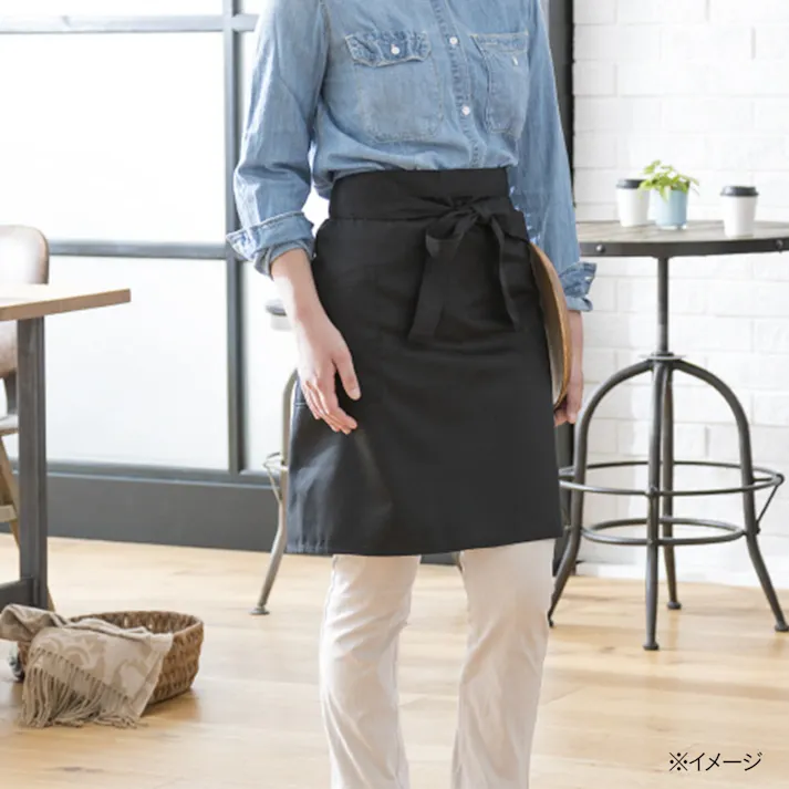 紳士用 ミディアム丈カフェエプロン(販売終了)