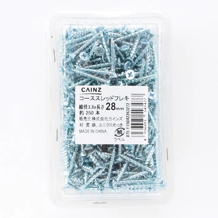 コーススレッドフレキクリアパック 28mm 約250本