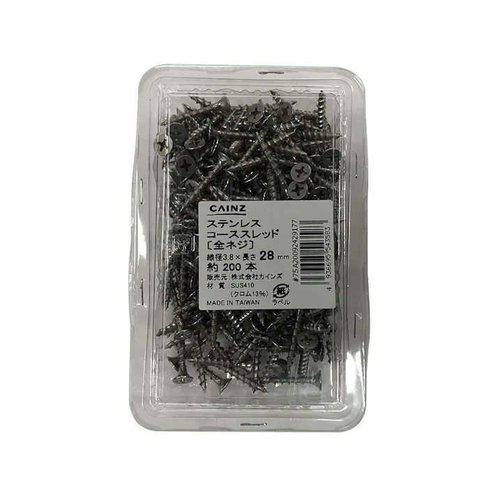 ステンコーススレッドクリアパック 28mm 約200本