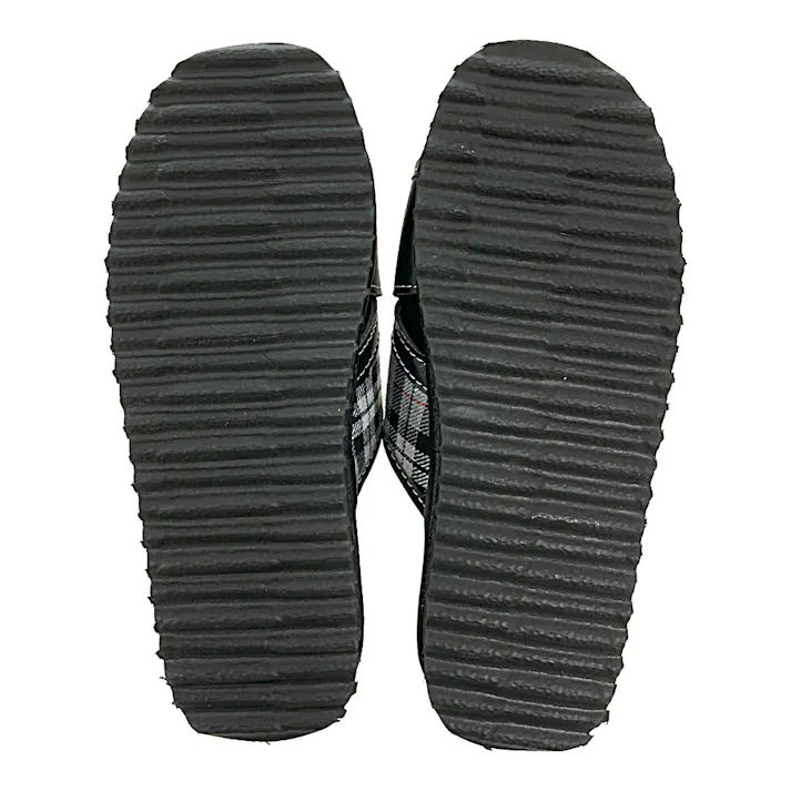 紳士軽量サンダル チェック SS-27ブラック