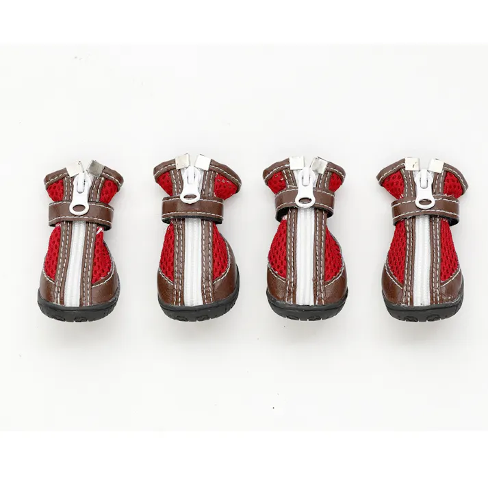 ペット用シューズ レッド XS