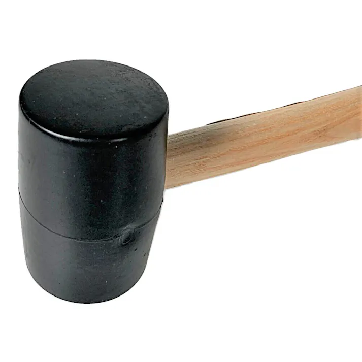 木柄ゴムハンマー 225g