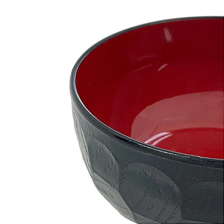 食洗機で洗える 多用椀 亀甲(黒)